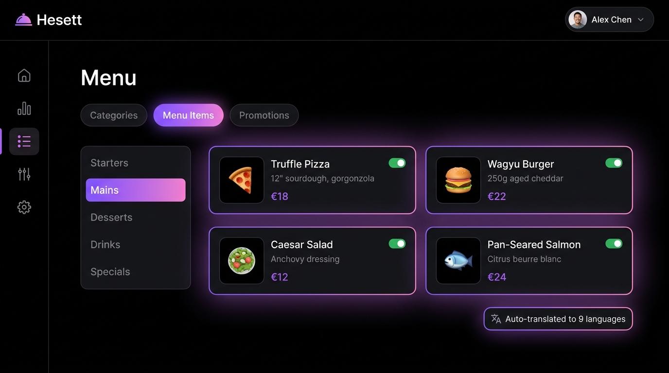 Menu.